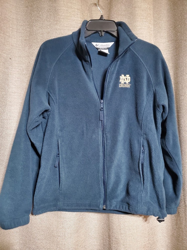 Notre Dame SZ Small Fighting Irish Women’s Columbia Full Zip Fleece Jacket
