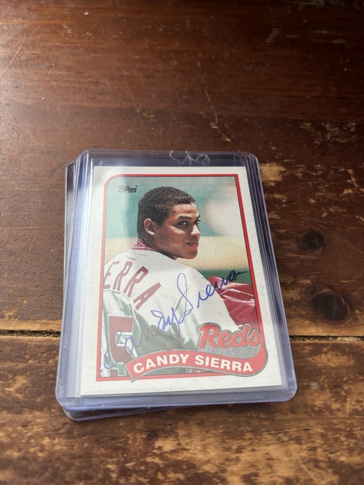 1989 Topps Candy Sierra #711 Rookie Card Autograph