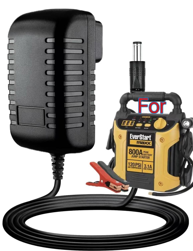 ⚡AC/DC Adapter Power Charger For EverStart maxx J7CCE J7CE Jump Starter 800A