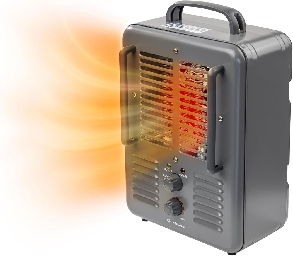 Portable Electric Milkhouse Space Heater with Adjustable Thermostat for Efficient Heating