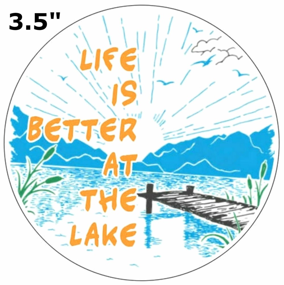 Life Is Better At the Lake Car Truck Window Bumper Graphics Vinyl Sticker Decal