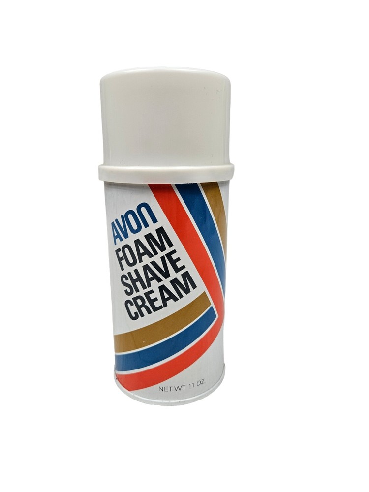 NWT Vintage Avon Foam Men's Shave Cream Retro Style Can 11 oz