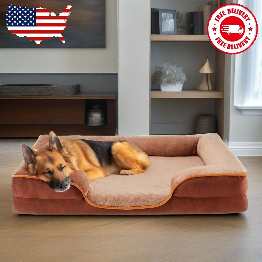 Dog Bed for Extra Large Size Dogs with Non-Slip Base, Orthopedic Pet Sofa...