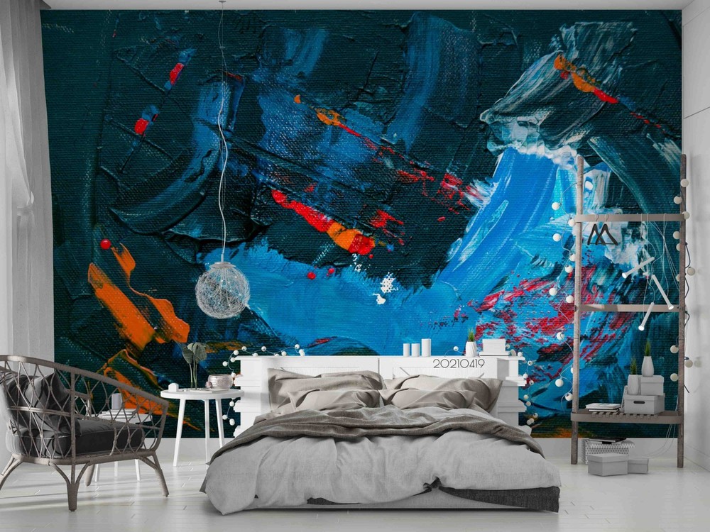 3D Abstract Oil Painting Wall Murals Wallpaper Murals Wall Sticker