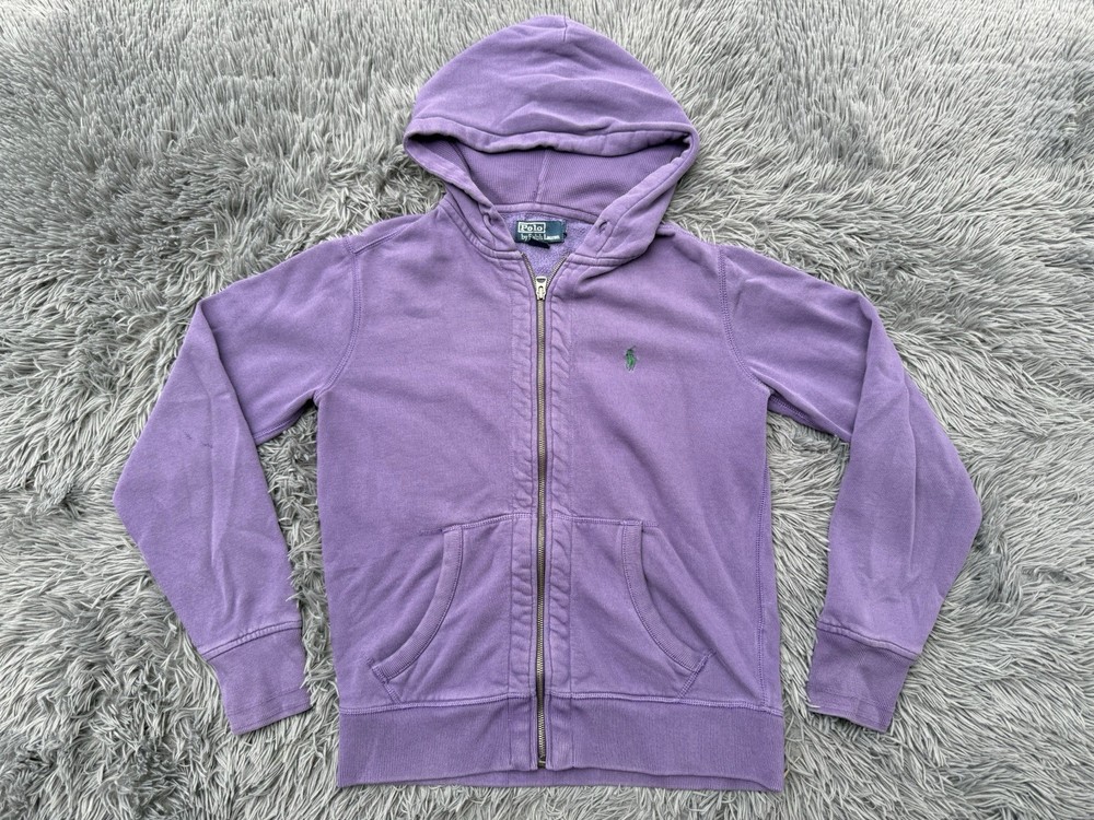 Polo Ralph Lauren Zip Hoodie Small Purple Women's