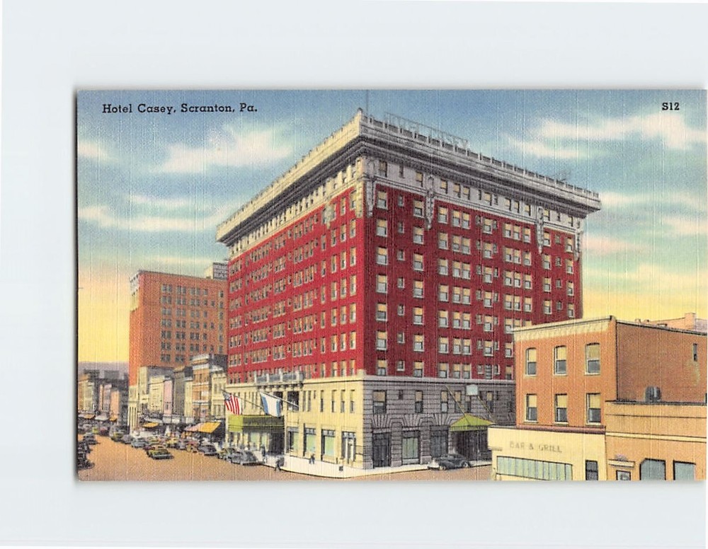 Postcard Hotel Casey Scranton Pennsylvania USA