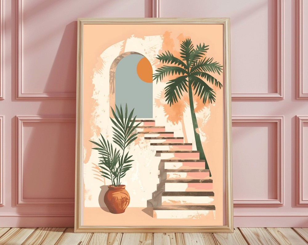 Boho Botanical Tropical Wall Art Botanical Print Large Wall Art Gift For Plant