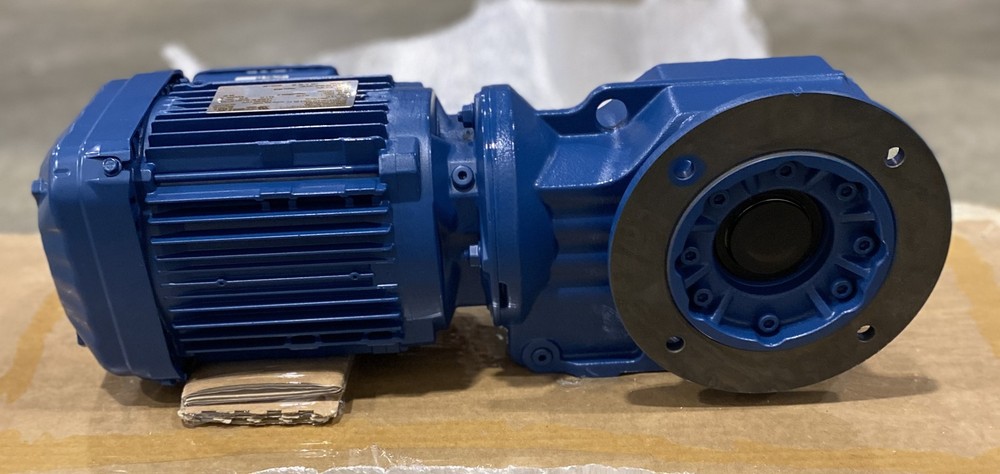 Sew-Eurodrive 1.5 HP 1762 RPM Helical Bevel Gearmotor KAF47DRN90S4, Blue