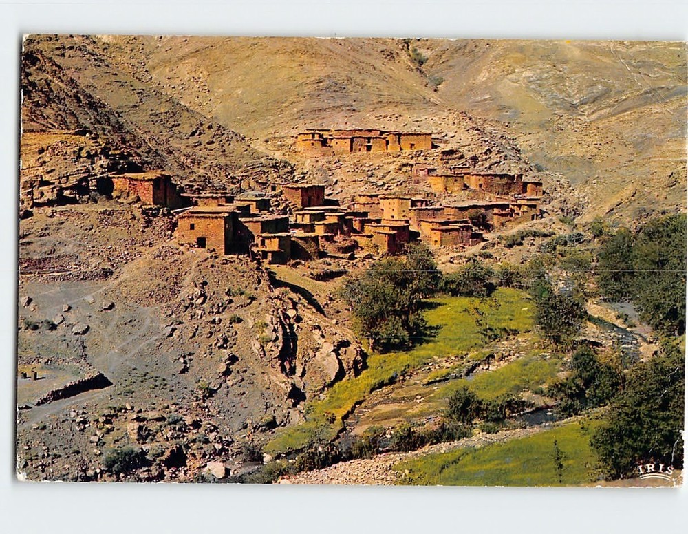 Postcard Berber Village Atlas Mountains of Morocco