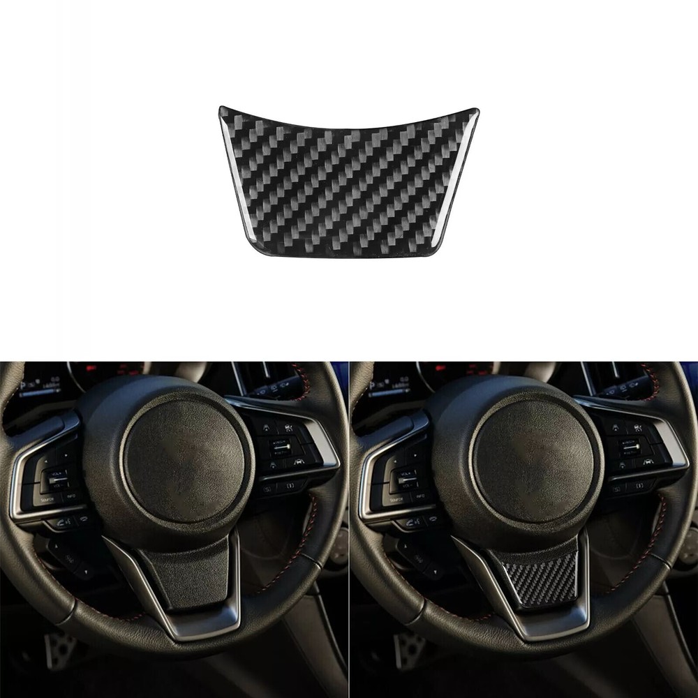 Carbon Fiber Steering Wheel Chin Cover For Subaru Impreza XV Crosstrek 2017-2022