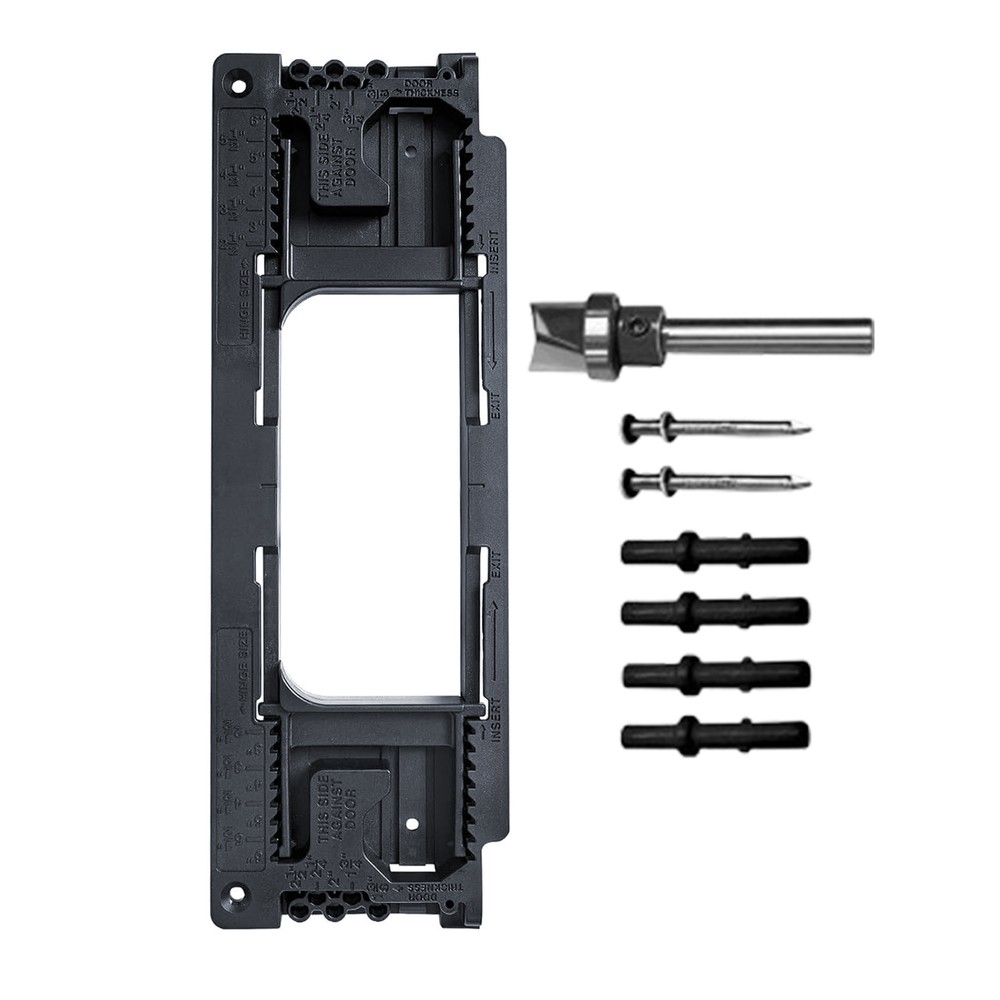 Cabinet Door Hinge Jig Metal Adjustable Hinge Jig for Drilling Accurate Woodwork