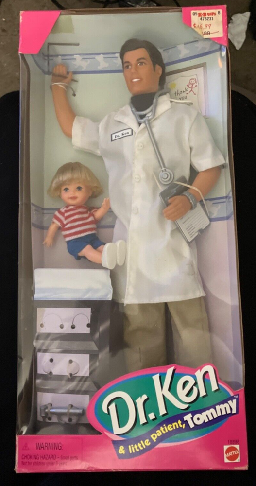 Vintage 1997 Dr. Ken And Little Patient Tommy 18898 Barbie patient Doll New NIB
