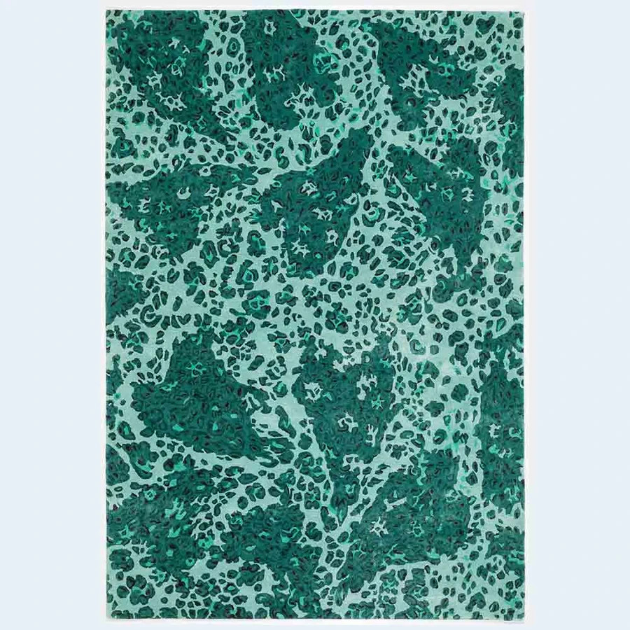 Handmade Hand Tufted Woollen and Viscose Rug Color Multicolor Design Carpet Rug