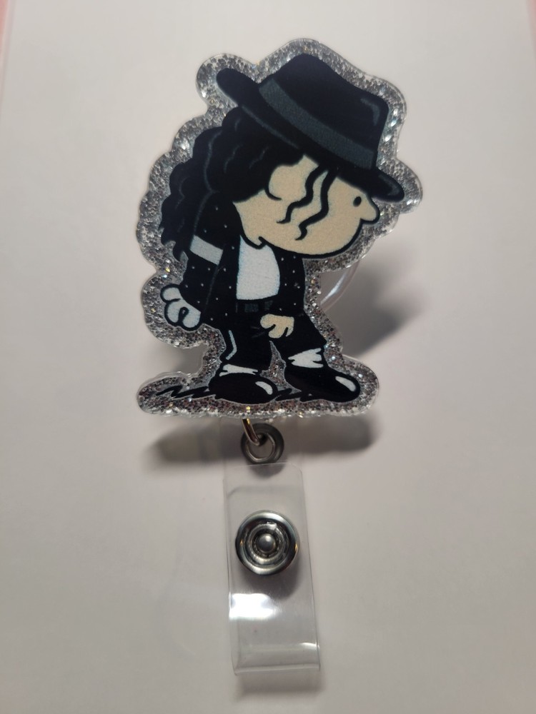 Michael Jackson Retractable Badge Reel