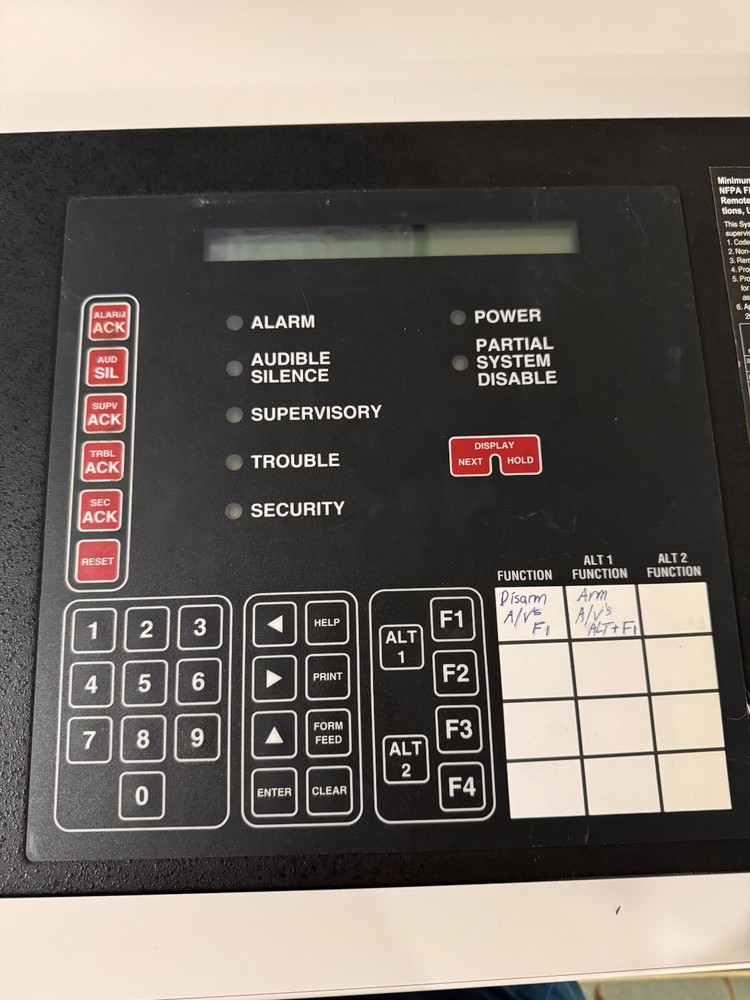 Siemens Cerberus Pyrotronics MKB-4 MXL клавиатура индикатор панель управления