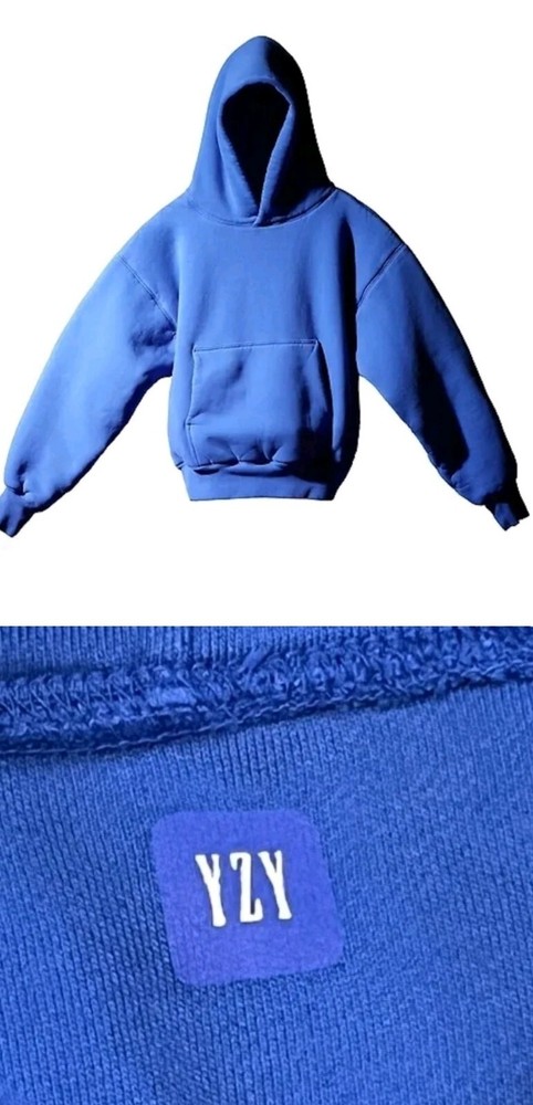 Yeezy X Gap KIDS 7/8 Hoodie Blue YZY Kanye West Authentic nwt Boys medium