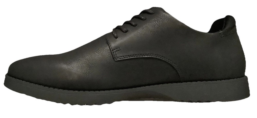 Dr Scholl's Mens Black Oxford Shoes Sz 11.5 Slip Resistant Lace Up~Sync Work~NIB