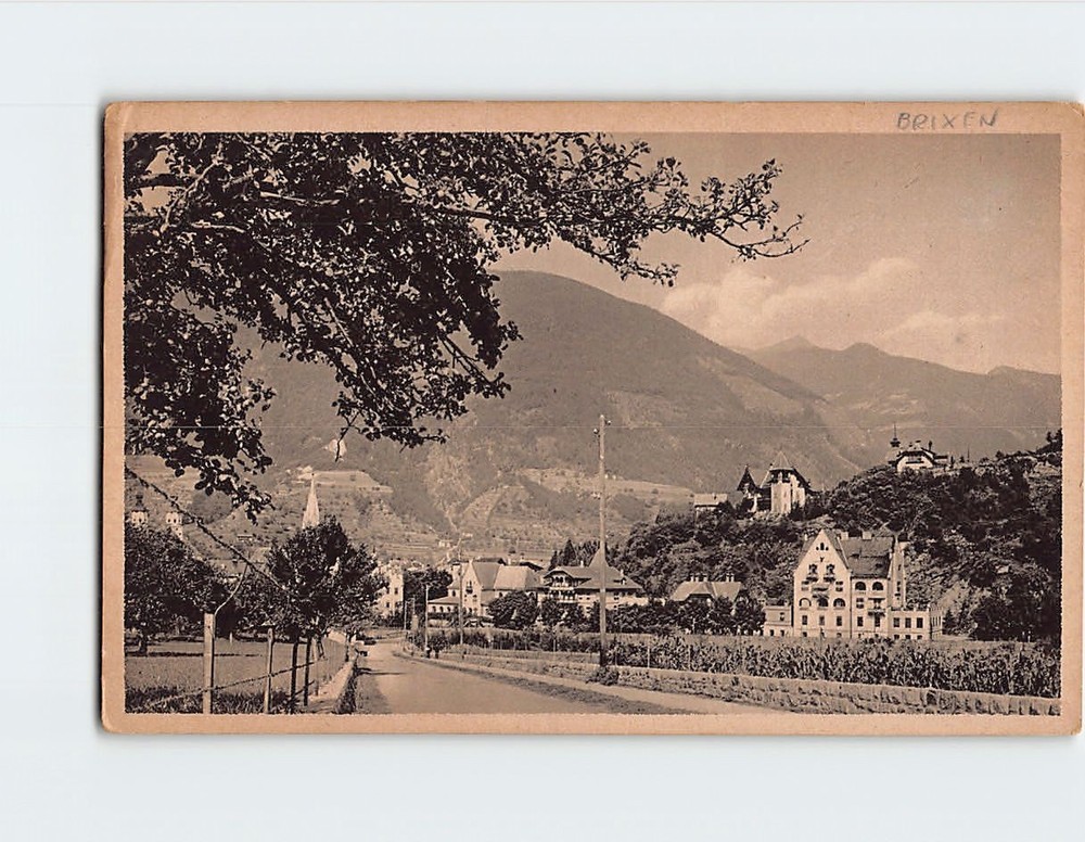 Postcard Scenic View Brixen South Tyrol Italy