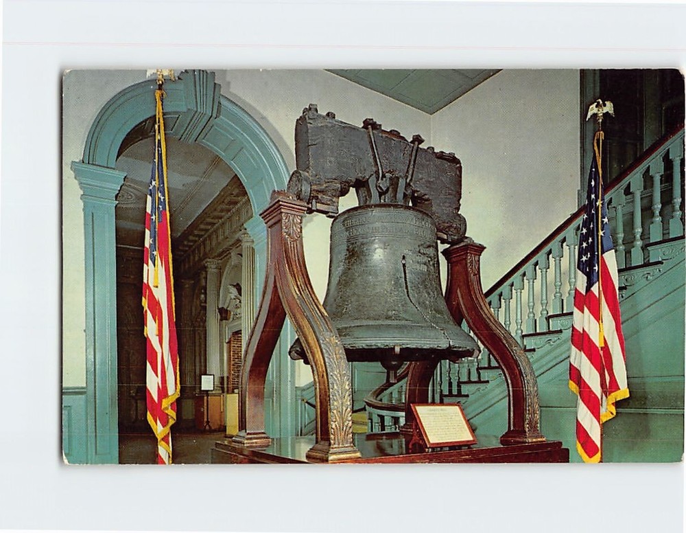 Postcard The Liberty Bell Independence Hall Philadelphia Pennsylvania USA