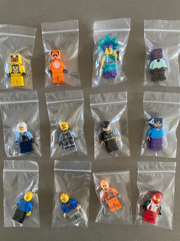 Massive Lego Minifigure Lot – Minecraft, ACU, Superman, City, CMF & Racers  