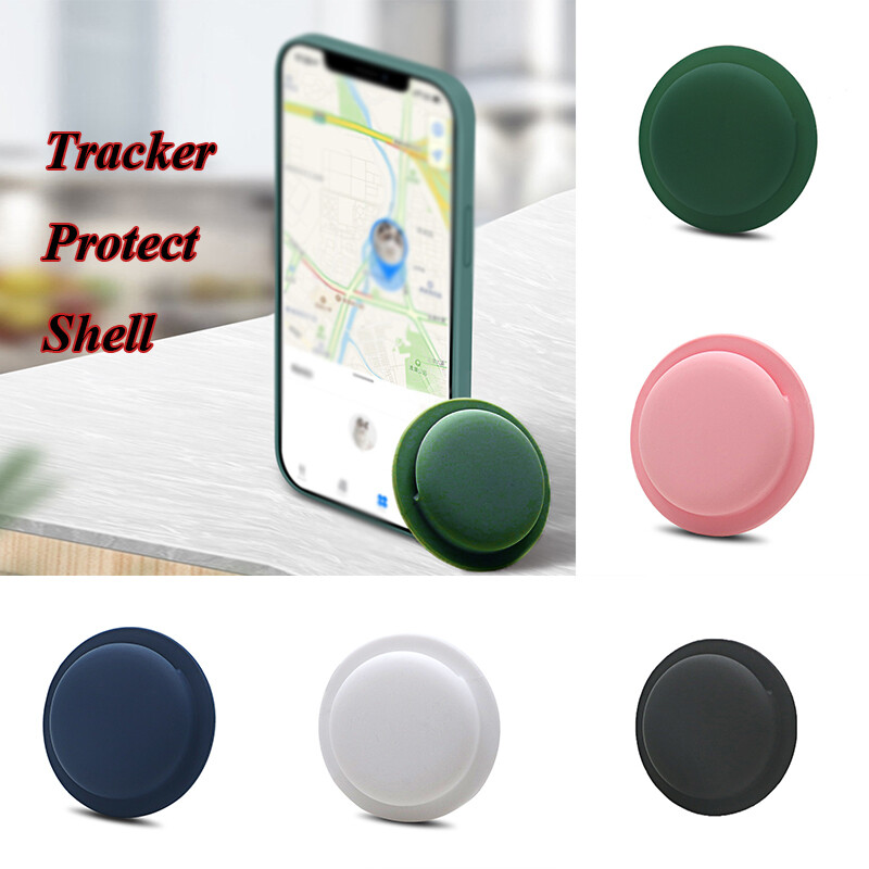 Silicone Adhesive Mount Case Cover for Apple AirTag Tracker