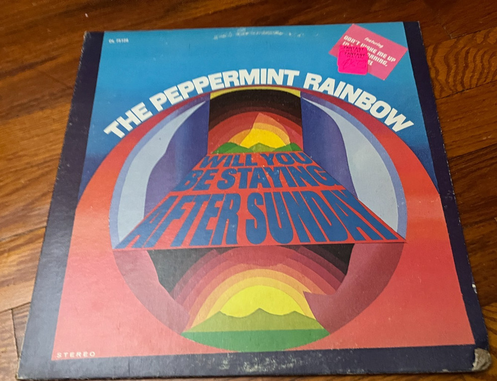 THE PEPPERMINT RAINBOW Will You Be Staying After Sunday LP White Label Promo EX