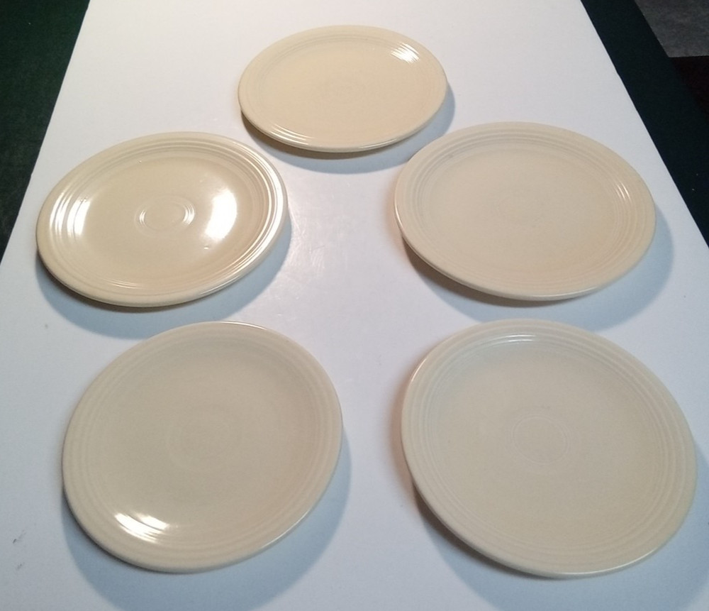 Homer Laughlin Fiesta Ware Ivory (3) 7-1/4