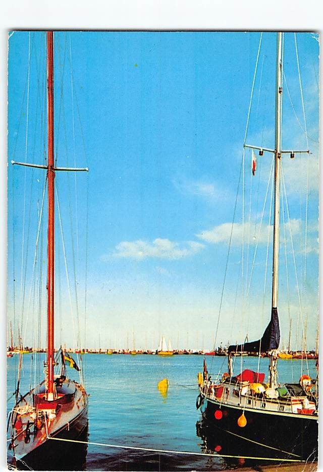 Postcard Marina Gdynia in Poland