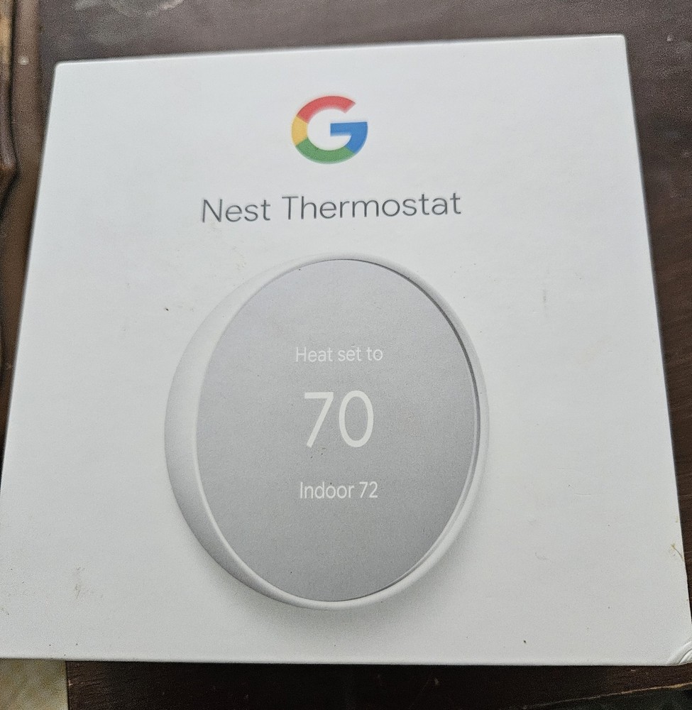 Google Nest G4CVZ Programmable Wi-Fi Thermostat - Fog Gray