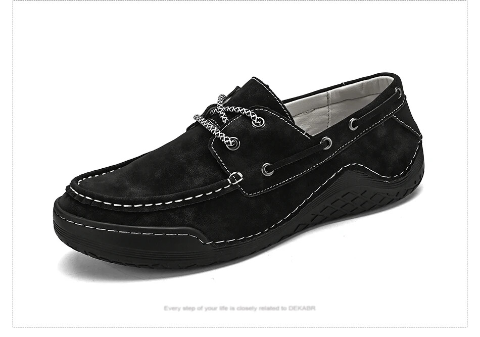 New Male Fashion Breathable Loafers Anti-Slip Office Shoes Soft Comfort Sneakers
