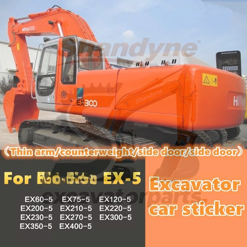 For Hitachi EX120 200 220 300-5 full car logo sticker full car logo body sticker