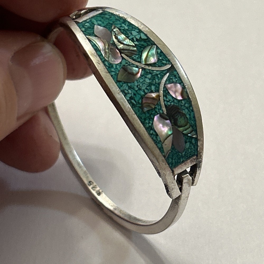 Nice Sterling 925 Silver Very Small Child Abalone Bracelet