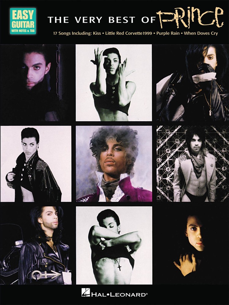 The Very Best of Prince for Easy Guitar Tab Sheet Music Chords 17 Pop Songs Book