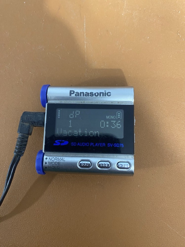 ORIGINAL Panasonic SV-SD75 MP3 Player Vintage AUDIO PLAYER.