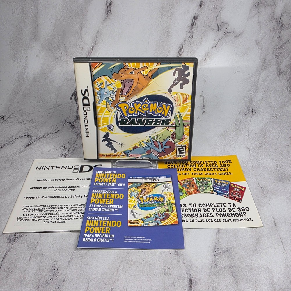 Pokemon Ranger (Nintendo DS, 2006) Case and Inserts - No Game