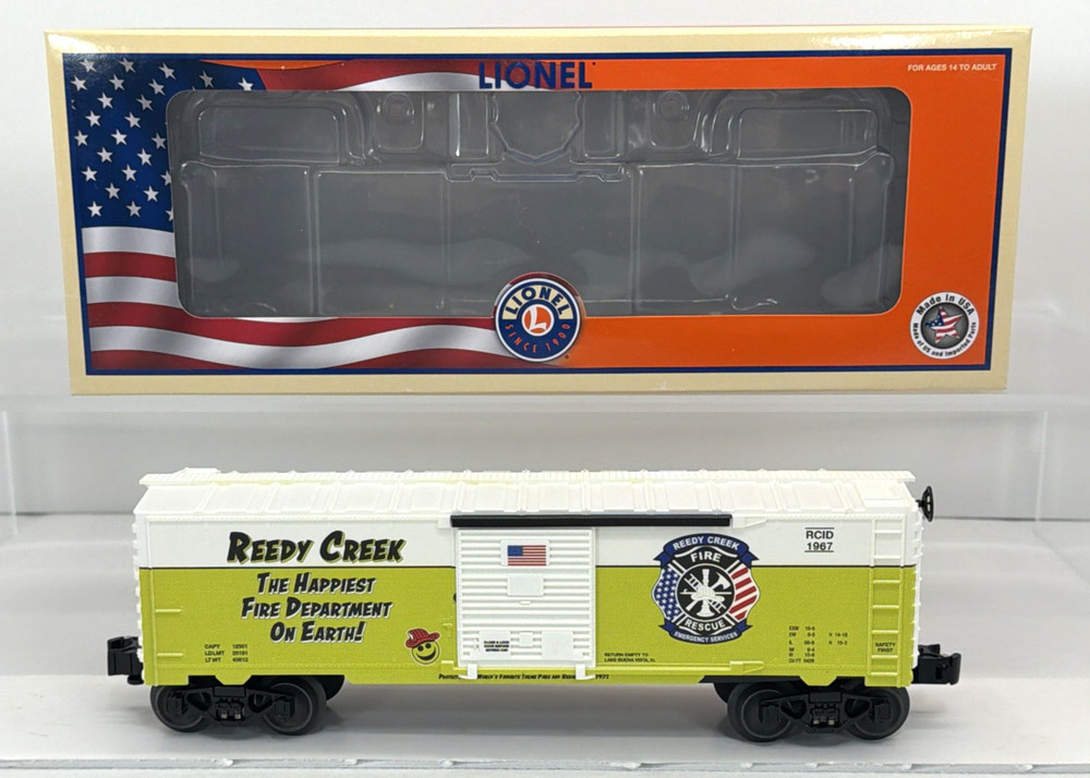 Lionel 2001240 TCA METCA 2020 Reedy Creek Fire Dept. Boxcar O Gauge NEW Club