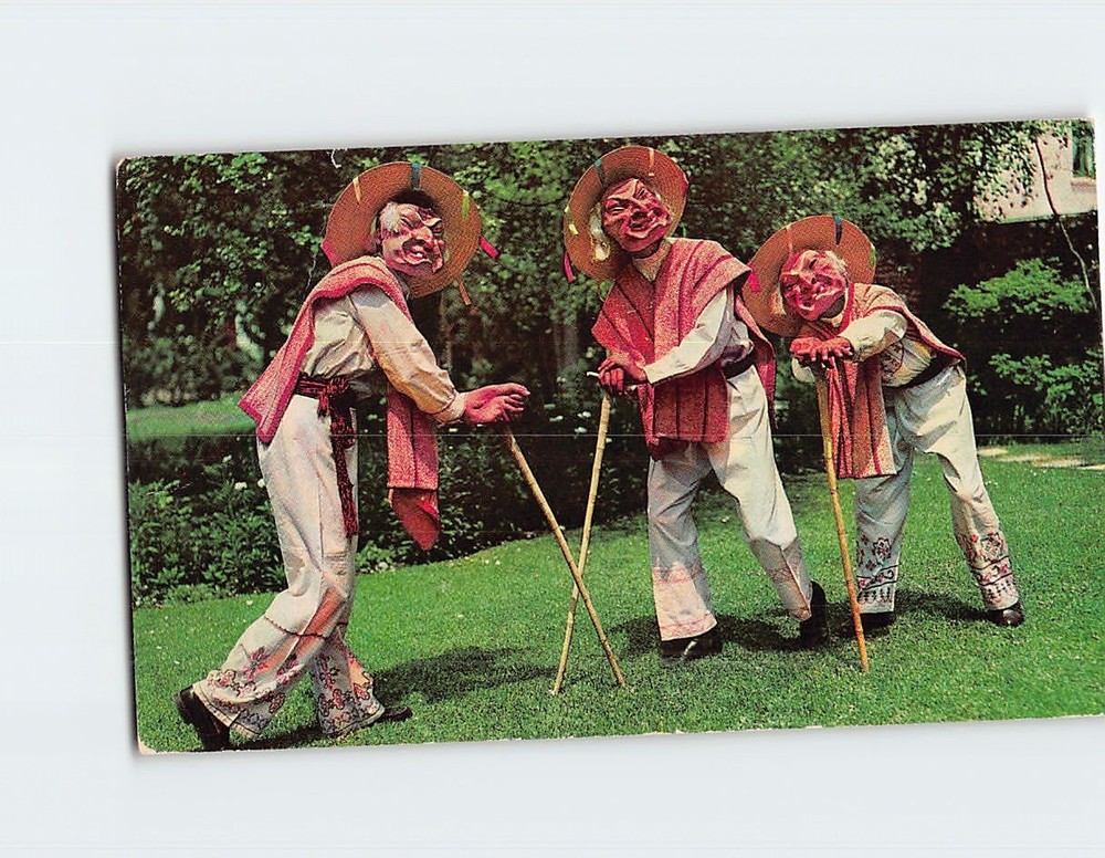 Postcard La Danza de los Viejitos Michoacán Mexico