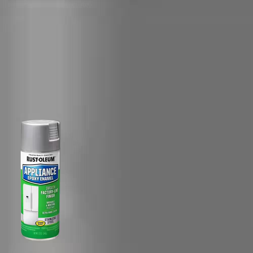 Rust Oleum 12 Oz. Appliance Epoxy Gloss Stainless Steel Gray Spray Paint 6 Pack