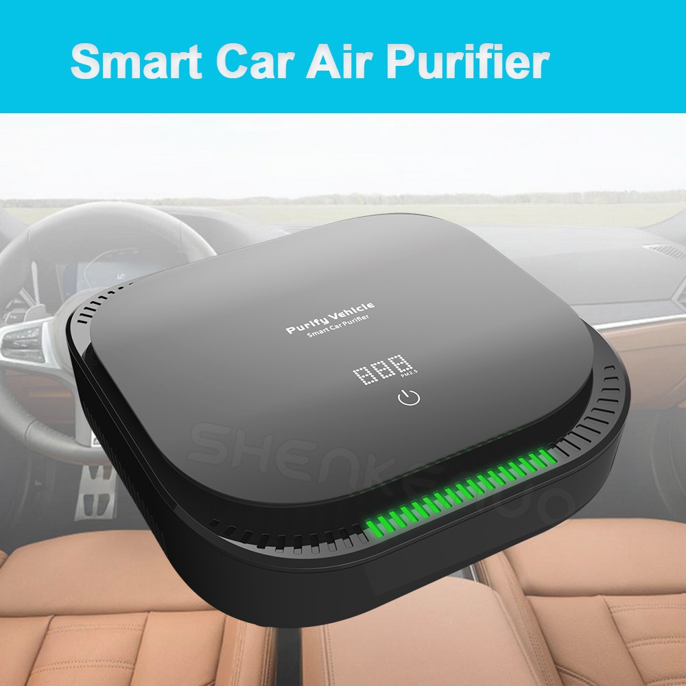 Air Purifier HEPA Filter Air Cleaner Odor Allergies Eliminate Fit for Car Truck
