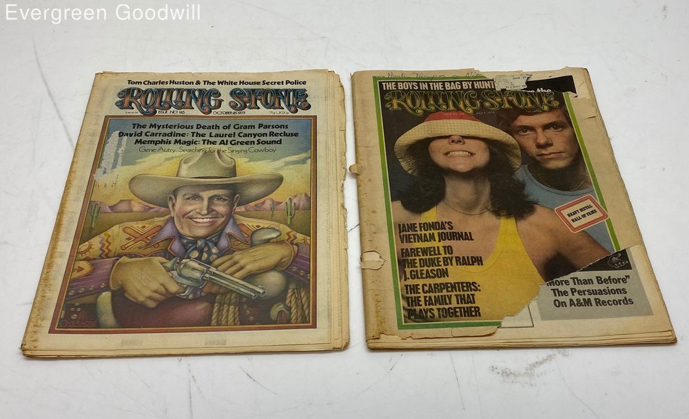 Lot of 2 Vintage Rolling Stone Issues #146, 164 (1973,1974)