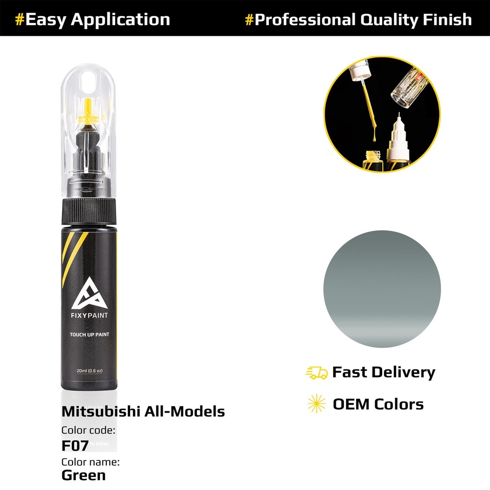 Touch up Paint for Mitsubishi Code: F07 Green Professional Quality Repair