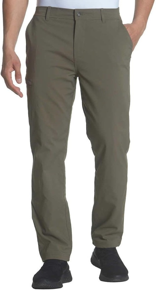 Gerry Men's Venture Fleece Lined Stretch Comfort Pant Size 32 x 32 Olive Green
