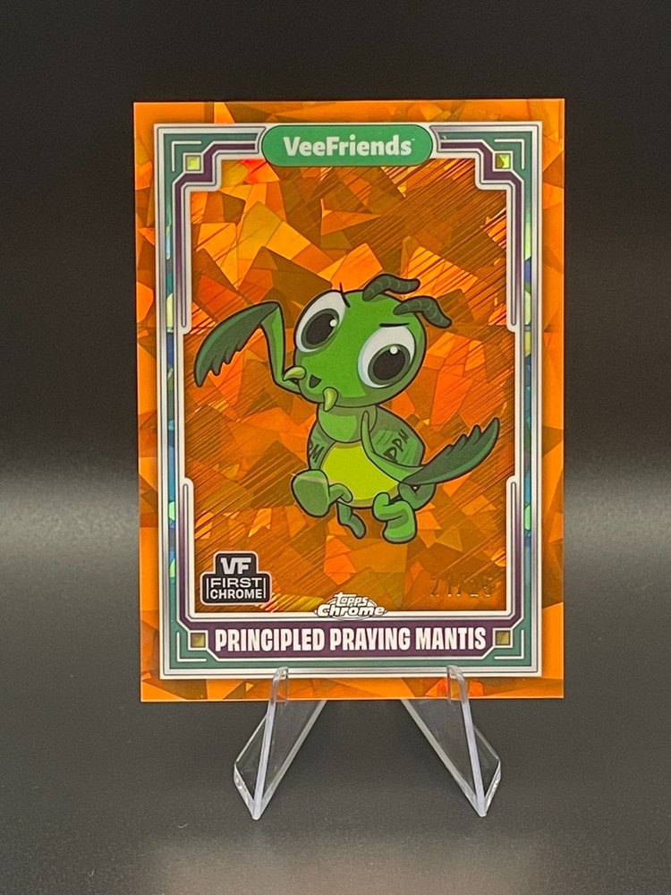 2025 VeeFriends Topps Chrome Sapphire - Principled Praying Mantis Orange 21/25