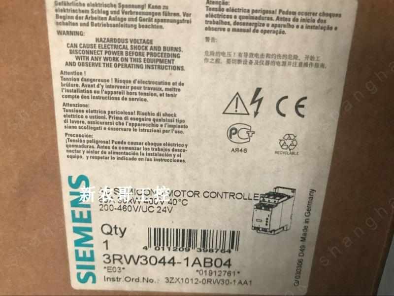 1PCS NEW 3RW3044-1AB04 Via DHL or Fedex