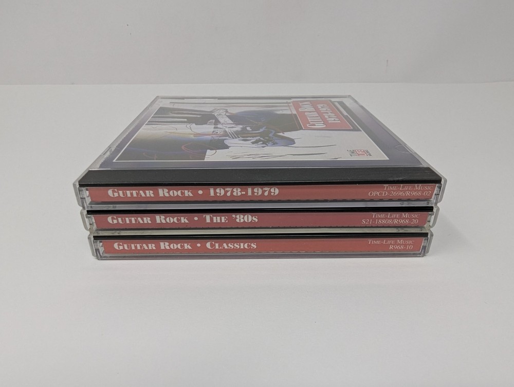 Time Life, Guitar Rock CDs, Lot Of 3, 1978-1979, The 80's,  Classics