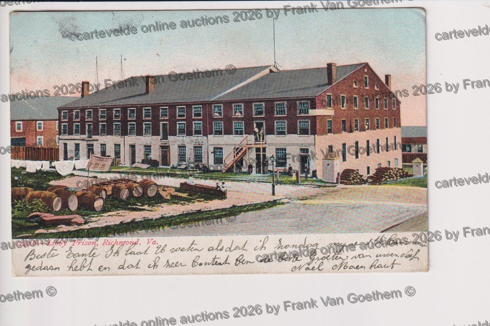 Old Postcard Libby Prison Richmond Va