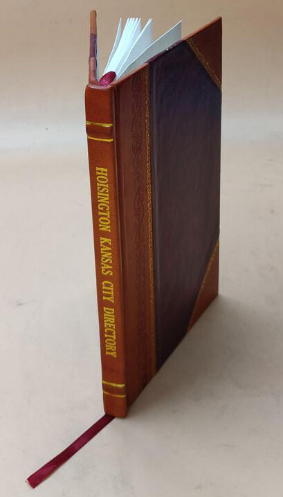 1911 Hoisington Kansas Leather Bound City Directory