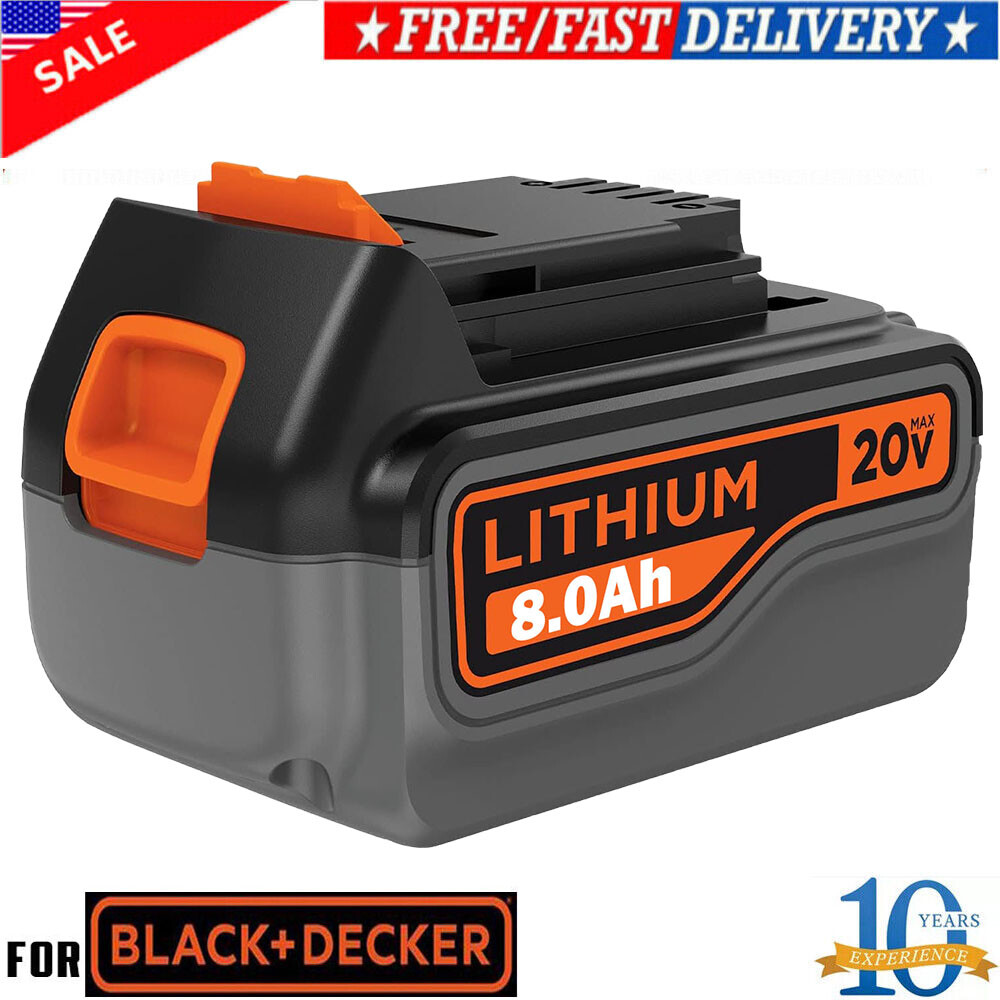 20V Black & Decker 8.0Ah MAX Lithium Battery LBXR20 LB20 LB2X4020
