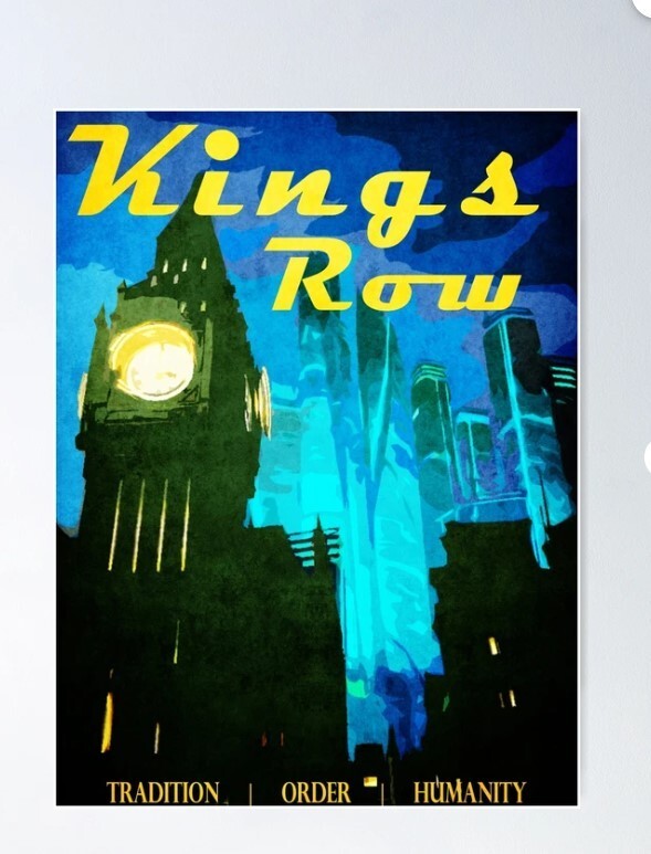 King's Row Vintage Travel Poster Poster