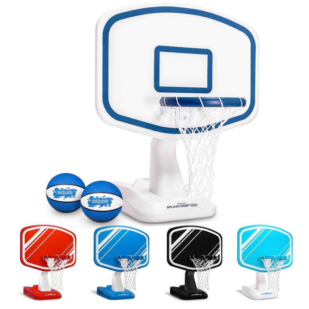 Pool Basketball Hoop Splash Game White 38.5 x 34 40 GoSports Swimming Poolside